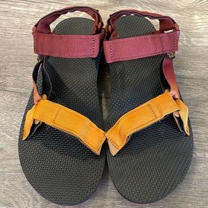NEW Mens TEVA ORIGINAL UNIVERSAL GRADIENT Fired Brick/Harvest Brown US 9 SANDALS